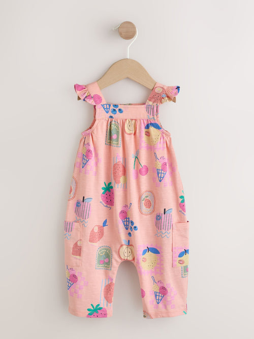 Pink Ice Cream Baby Long Leg Jersey Romper (0mths-3yrs) image 1