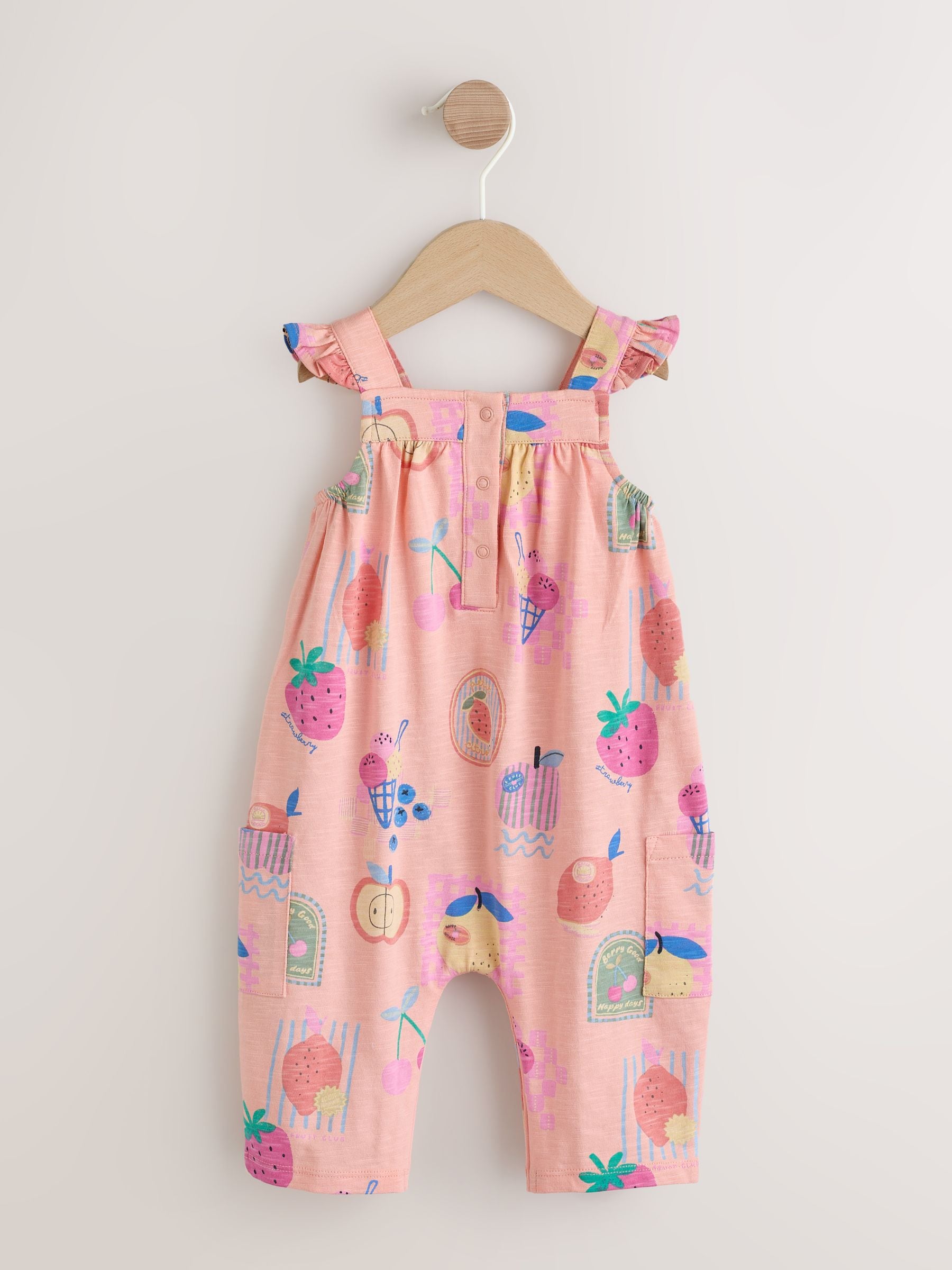 Pink Ice Cream Baby Long Leg Jersey Romper (0mths-3yrs) image 2