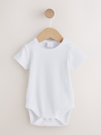 Pink and White Stripe Baby Dungarees and Bodysuits Set 2 Piece (0mths-2yrs) image 3