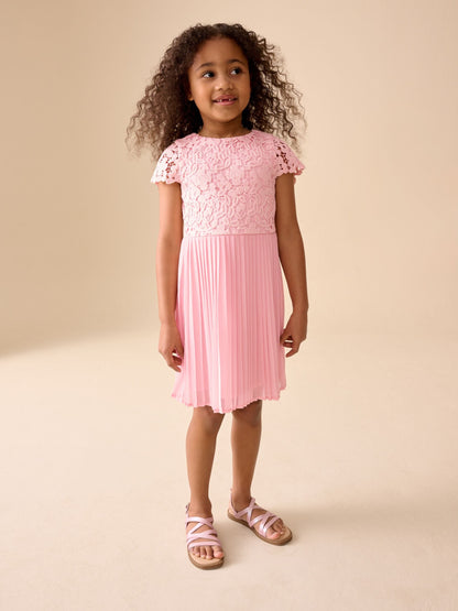 Pale Pink Occasion Dress (3-16yrs) image 2