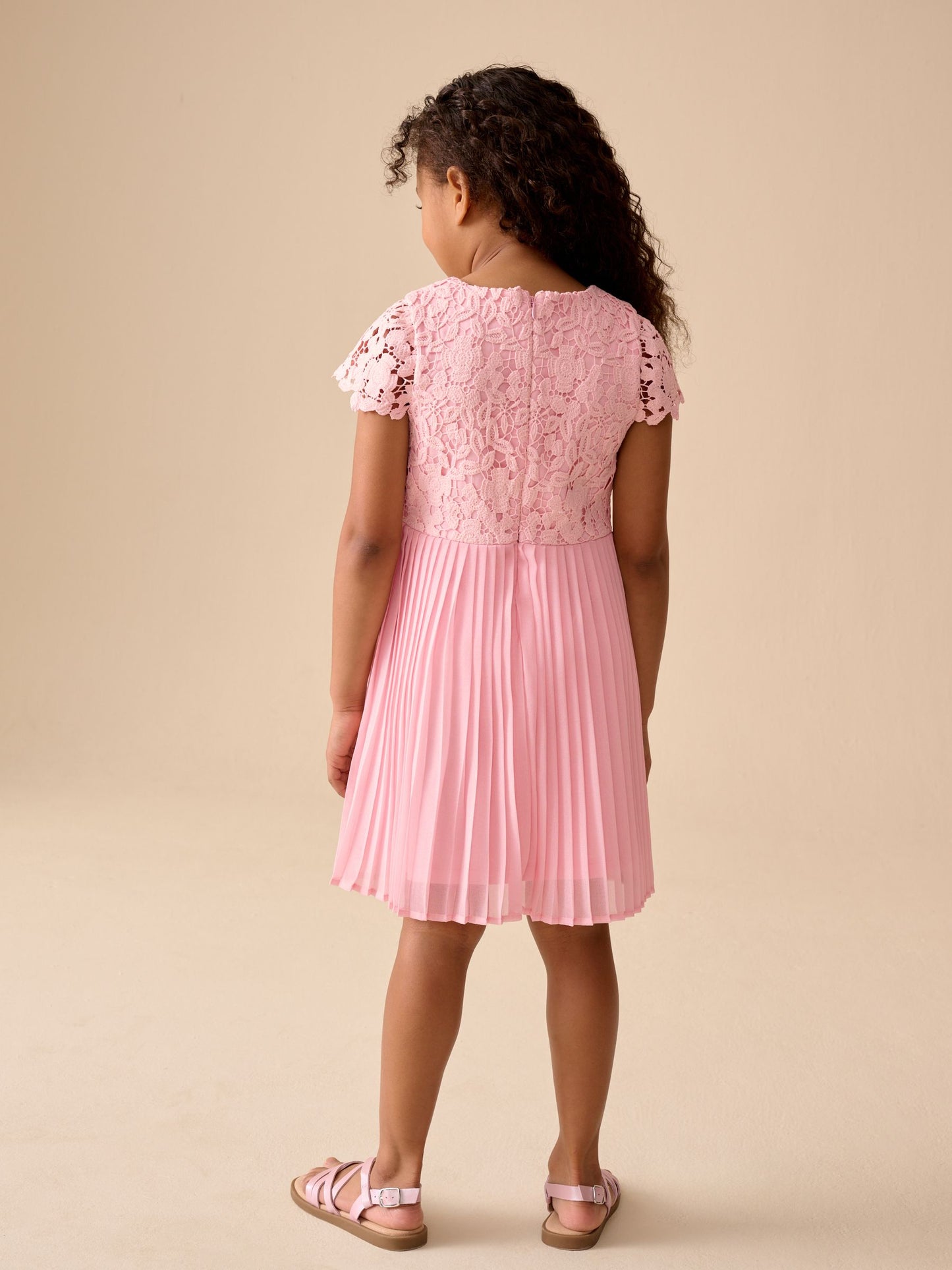 Pale Pink Occasion Dress (3-16yrs) image 4
