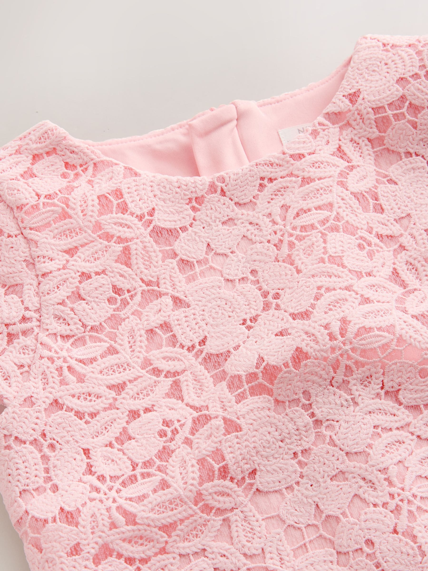 Pale Pink Occasion Dress (3-16yrs) image 7