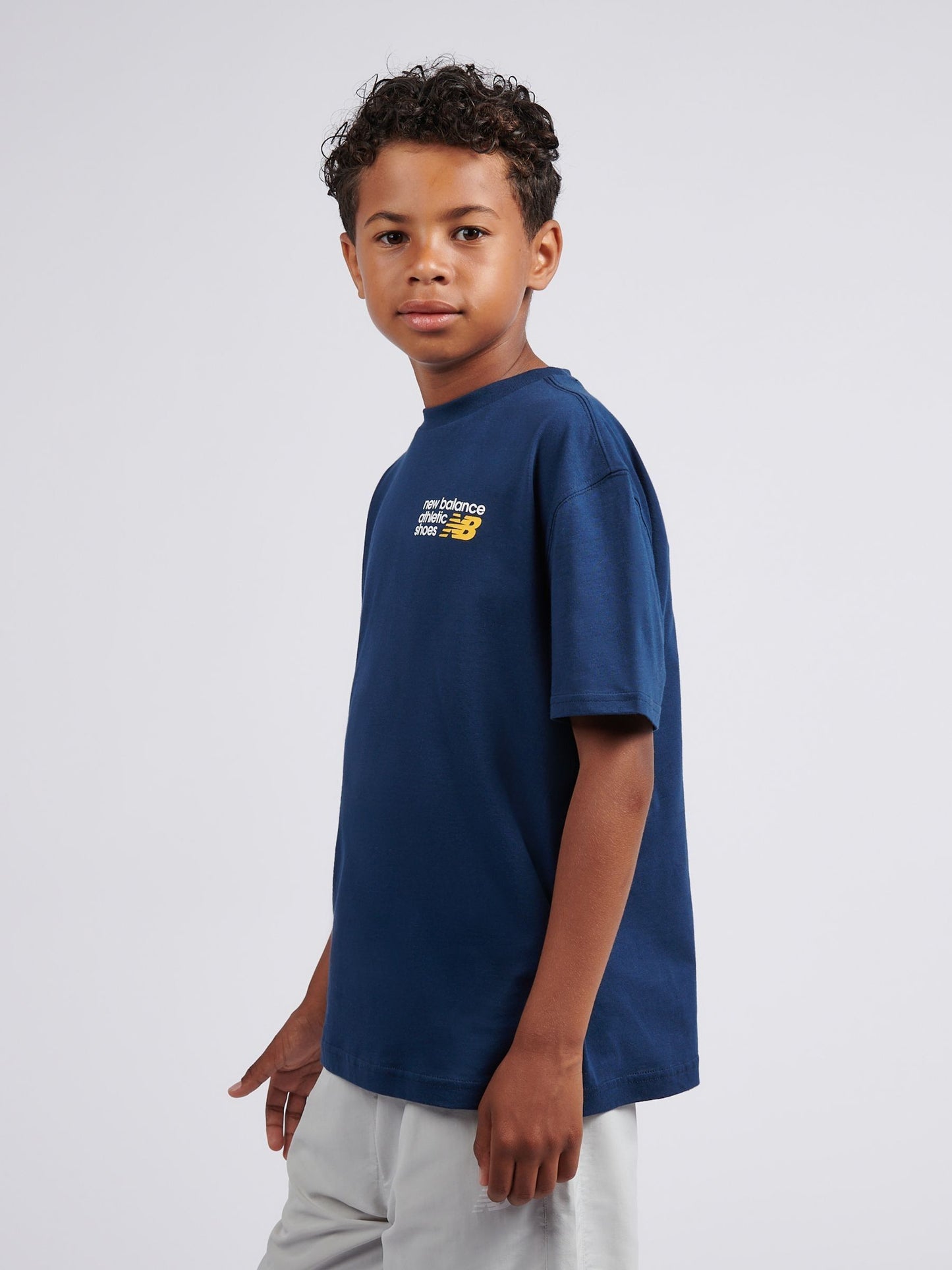 Dsiney Kidz - New Balance Dark Blue Athletics Relaxed Premium Graphic T-Shirt image 2