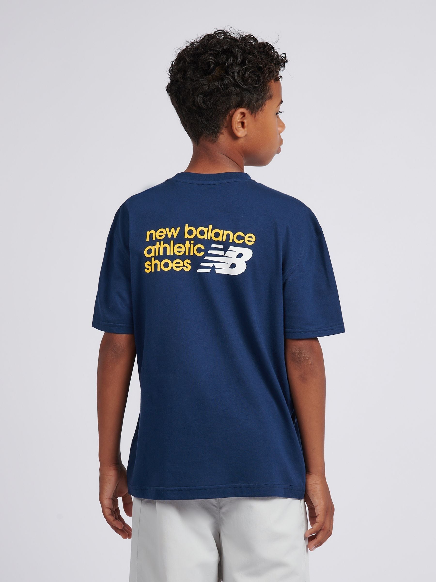 Dsiney Kidz - New Balance Dark Blue Athletics Relaxed Premium Graphic T-Shirt image 3