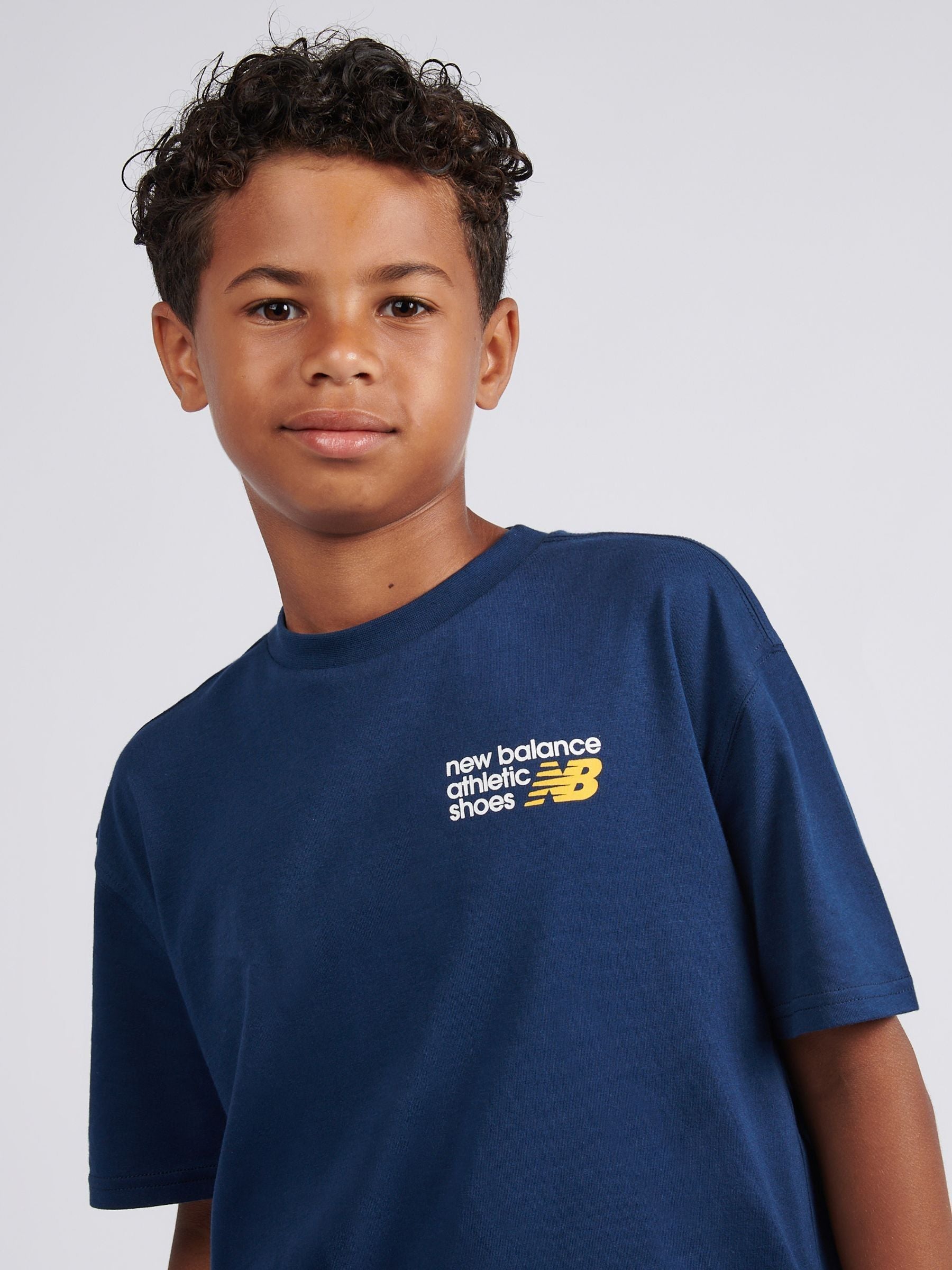 Dsiney Kidz - New Balance Dark Blue Athletics Relaxed Premium Graphic T-Shirt image 4