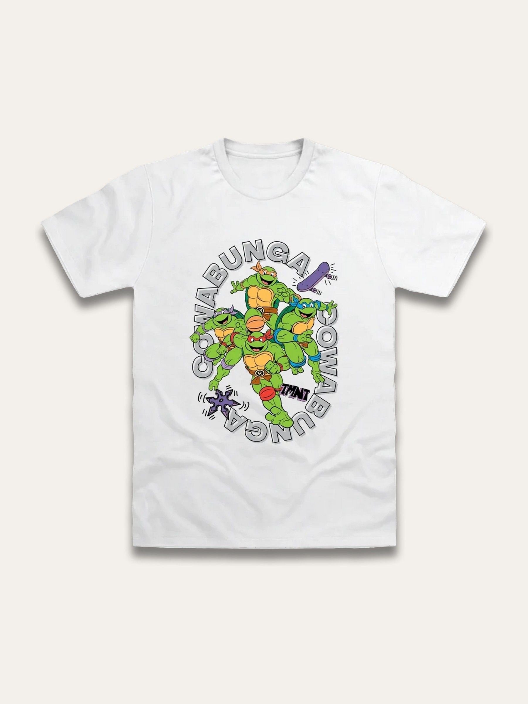 Brand Threads White Teenage Mutant Ninja Turtles T-Shirt image 1