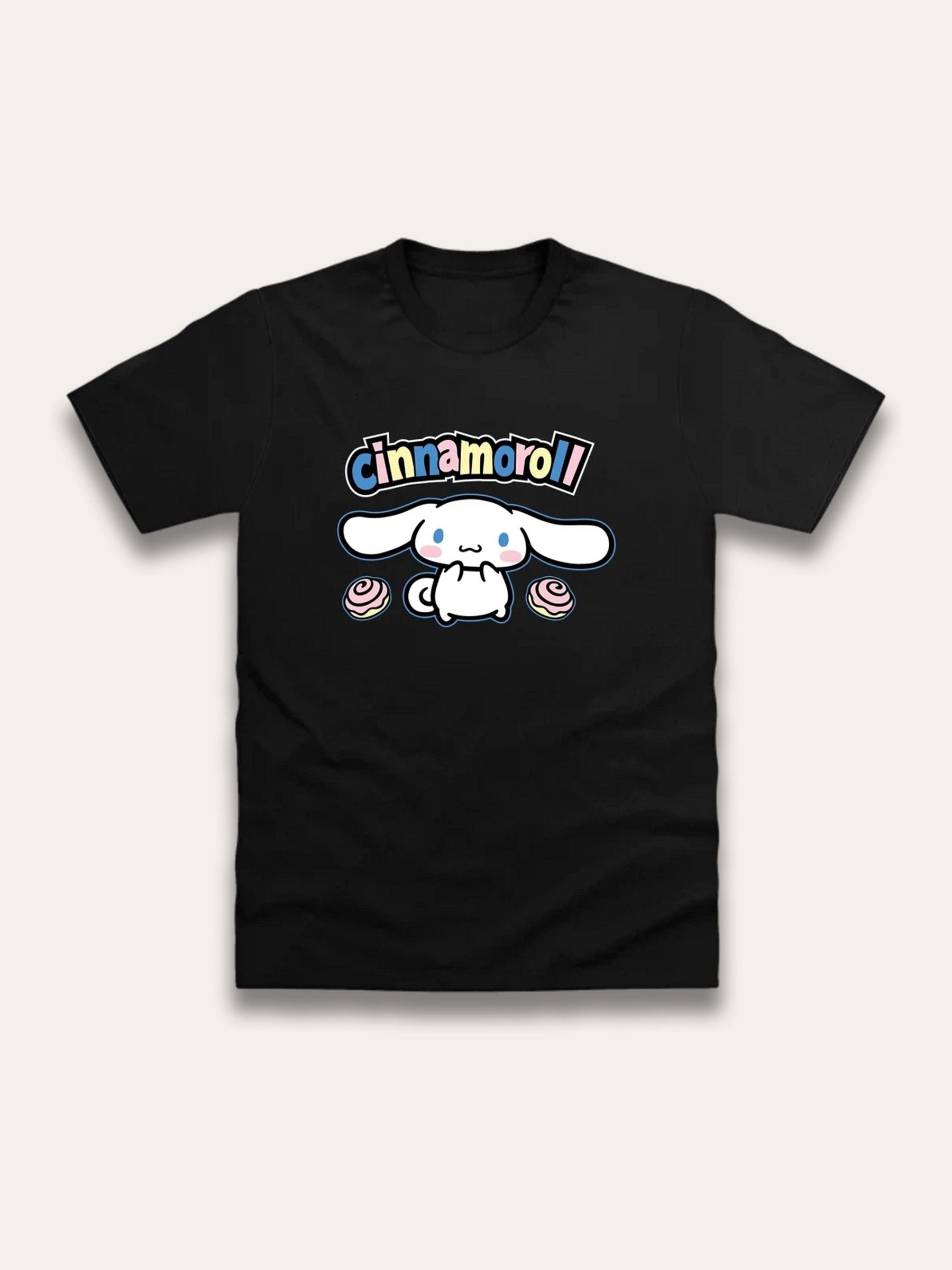 Brand Threads Black Cinnamoroll T-Shirt image 1