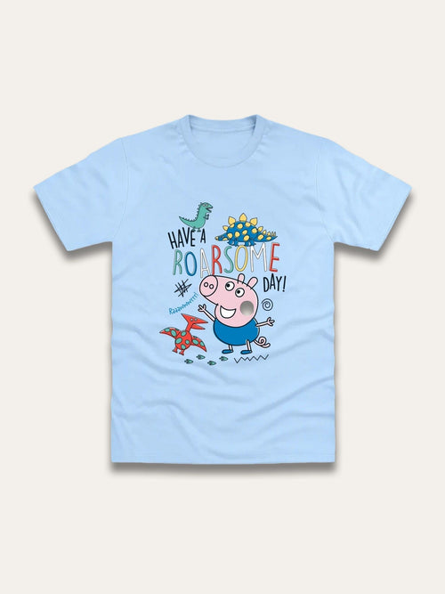 Brand Threads Blue George Pig T-Shirt image 1