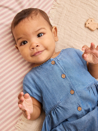 Denim Blue Bloomer Baby Romper (0mths-2yrs) image 7