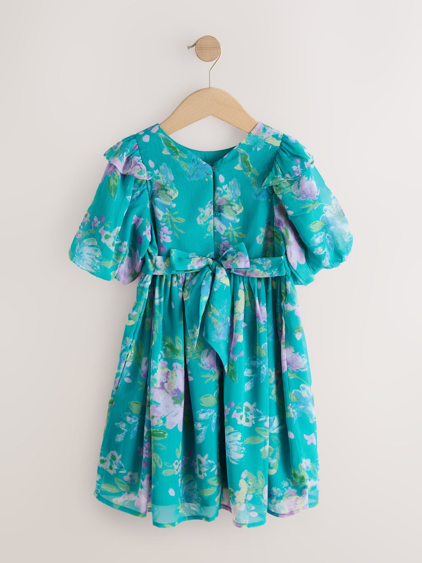 Green Floral Embellished Occasion Dress (3-16yrs) image 5