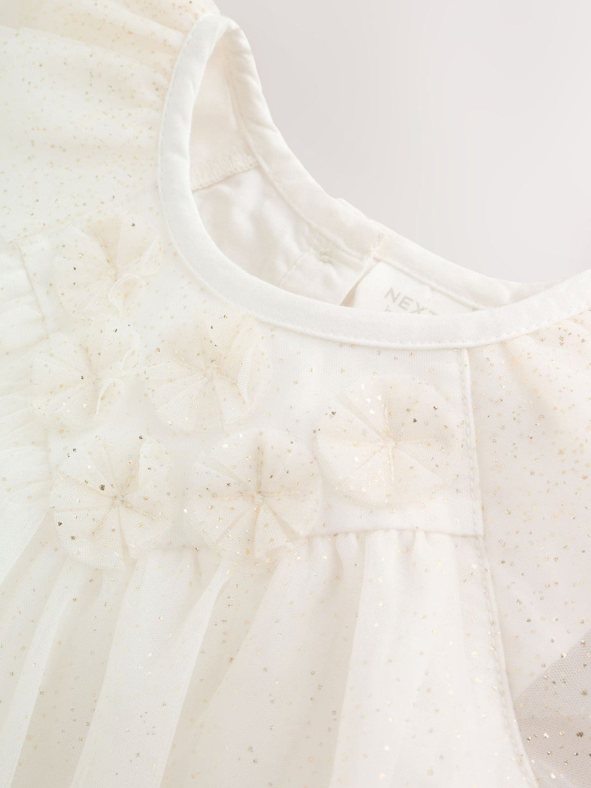 Dsiney Kidz - White Sparkle Baby Mesh Dress (0mths-2yrs) image 4