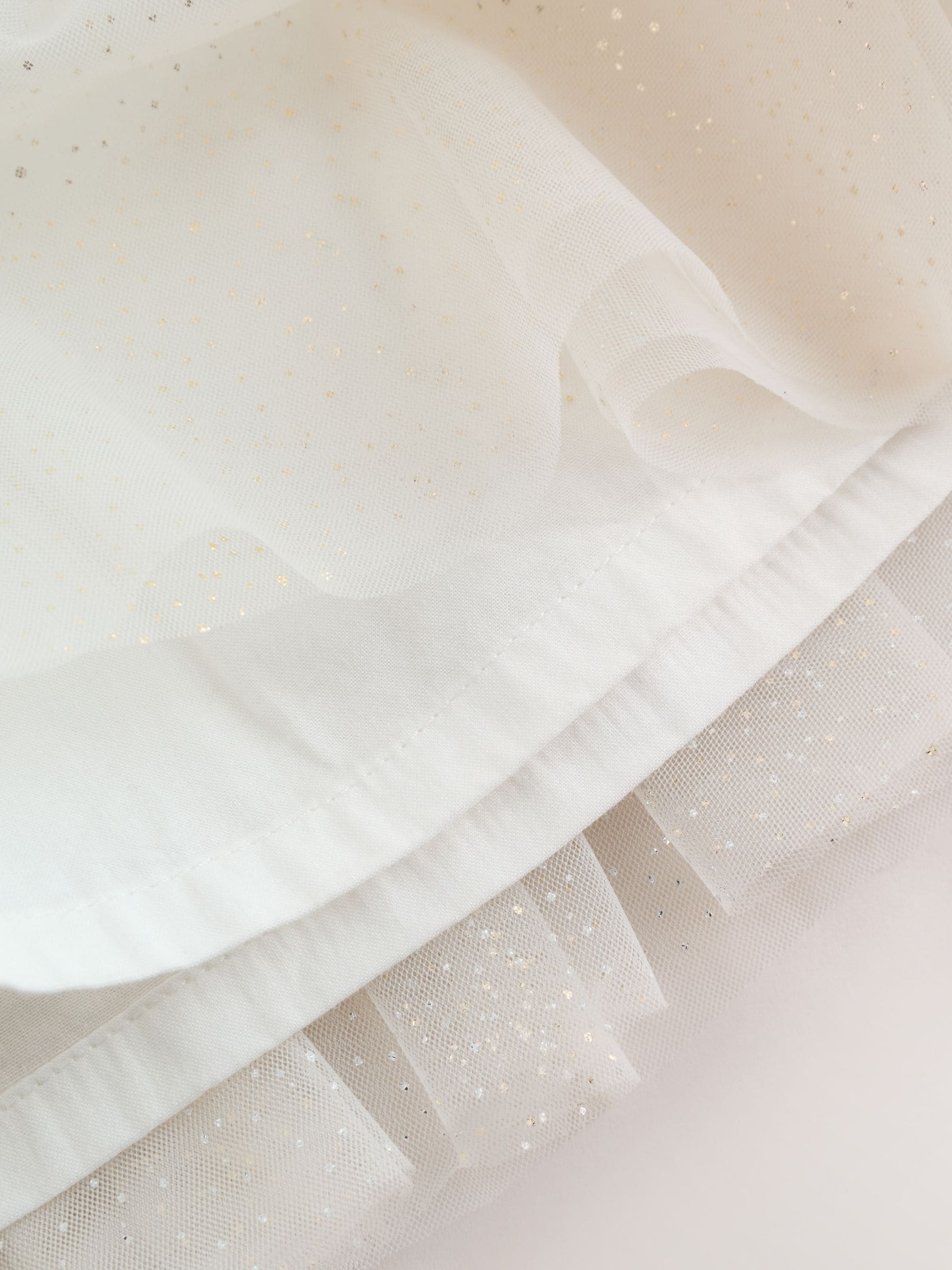 White Sparkle Baby Mesh Dress (0mths-2yrs) image 5