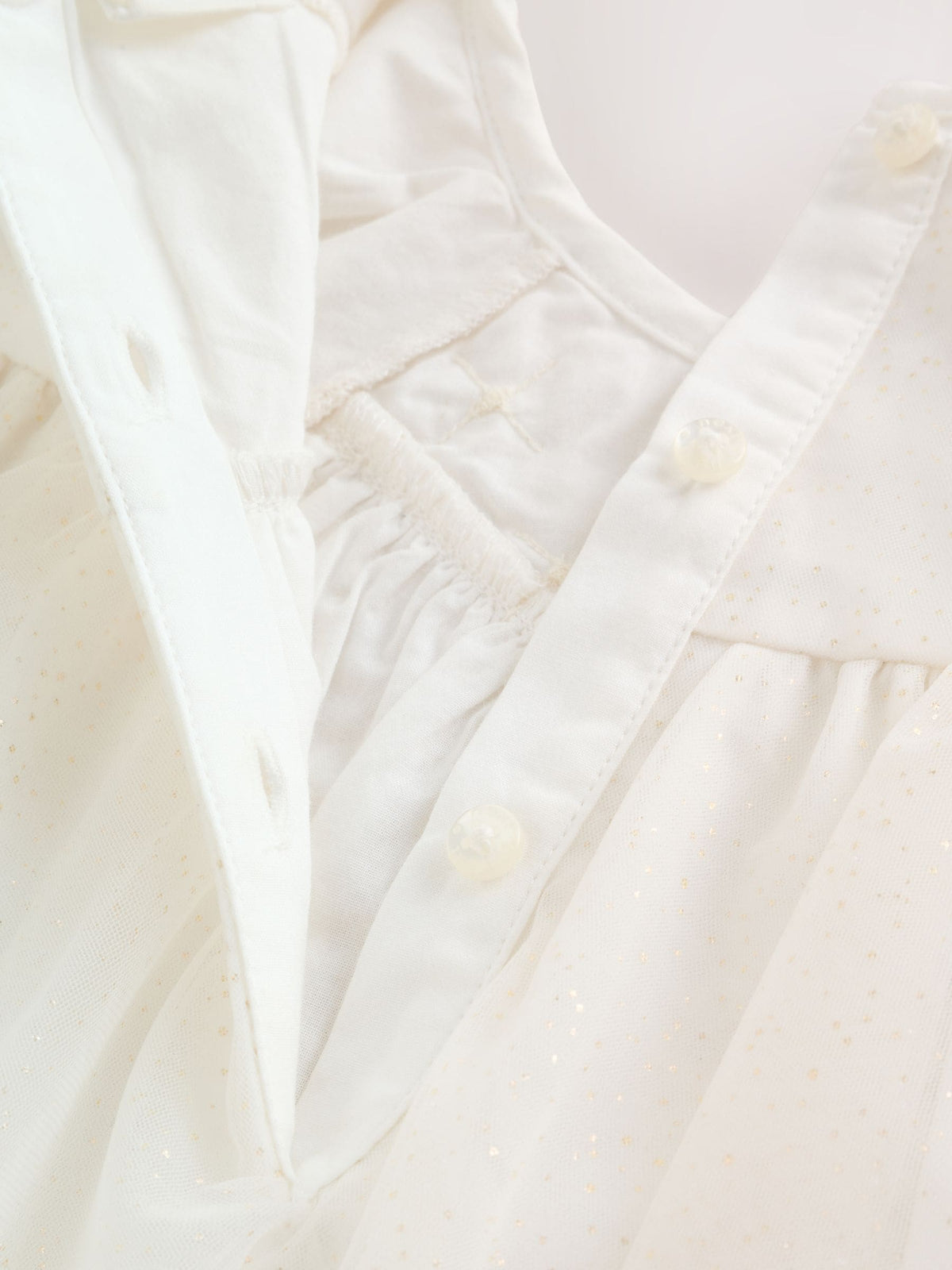 Dsiney Kidz - White Sparkle Baby Mesh Dress (0mths-2yrs) image 6