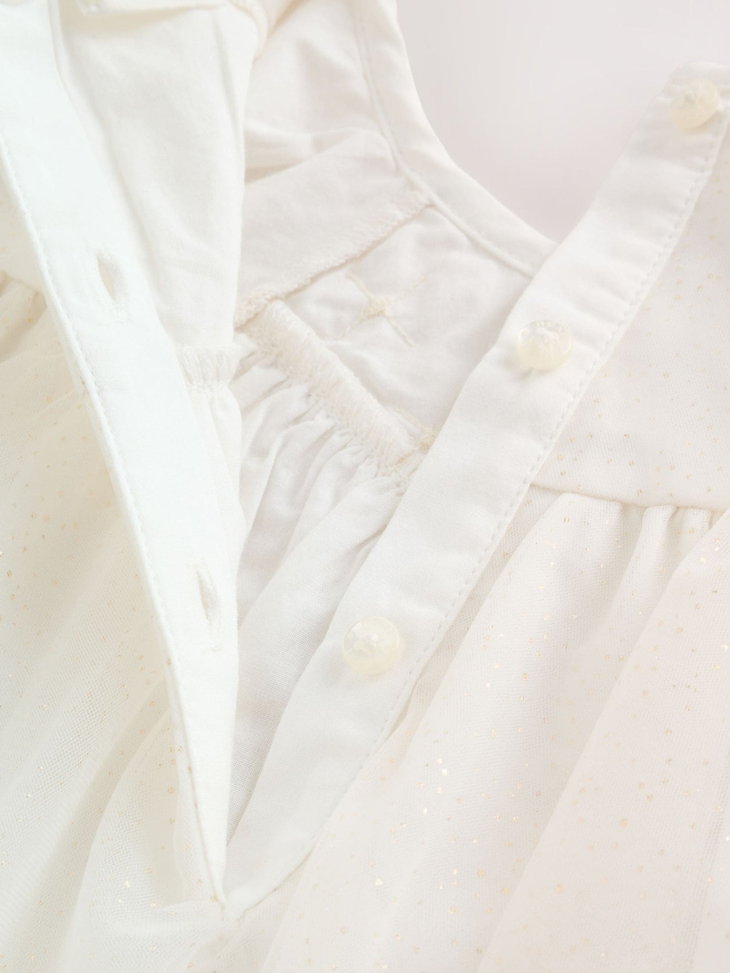 White Sparkle Baby Mesh Dress (0mths-2yrs) image 6
