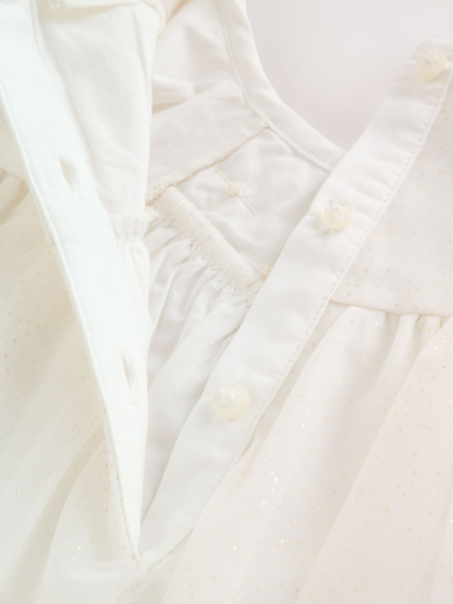 White Sparkle Baby Mesh Dress (0mths-2yrs) image 6