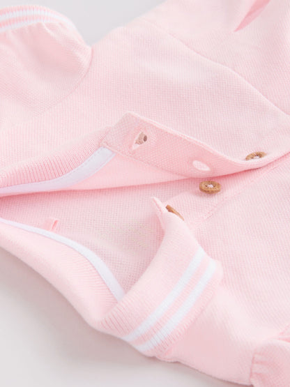 Pink White Short Sleeve Baby Dresses 2 Pack (0mths-3yrs) image 9