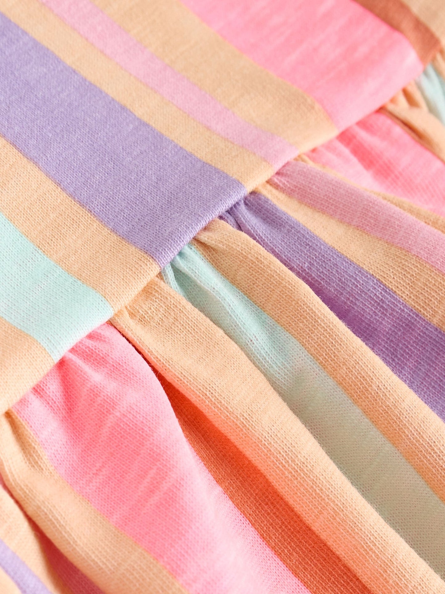 White Floral/ Pink Stripe Baby Short Sleeve Dresse 2 Pack (0mths-3yrs) image 8