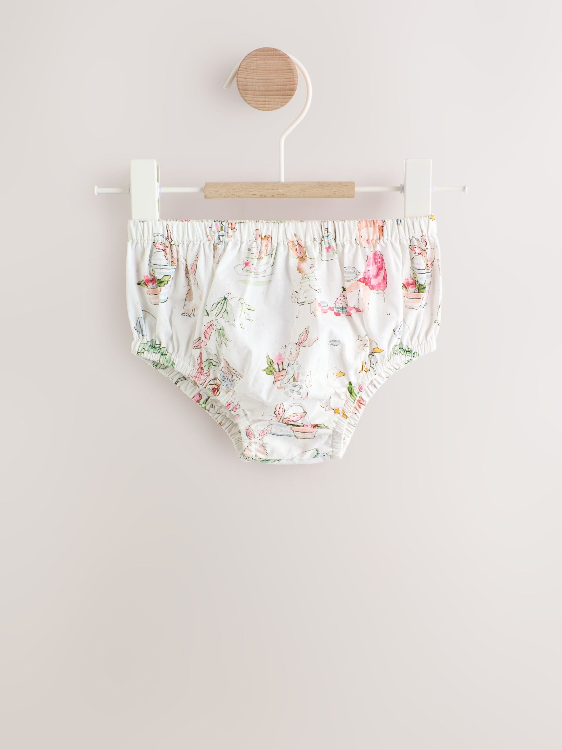 White Character Woven Baby Dress and Knickers Set 2 Piece (0mths-2yrs) image 3