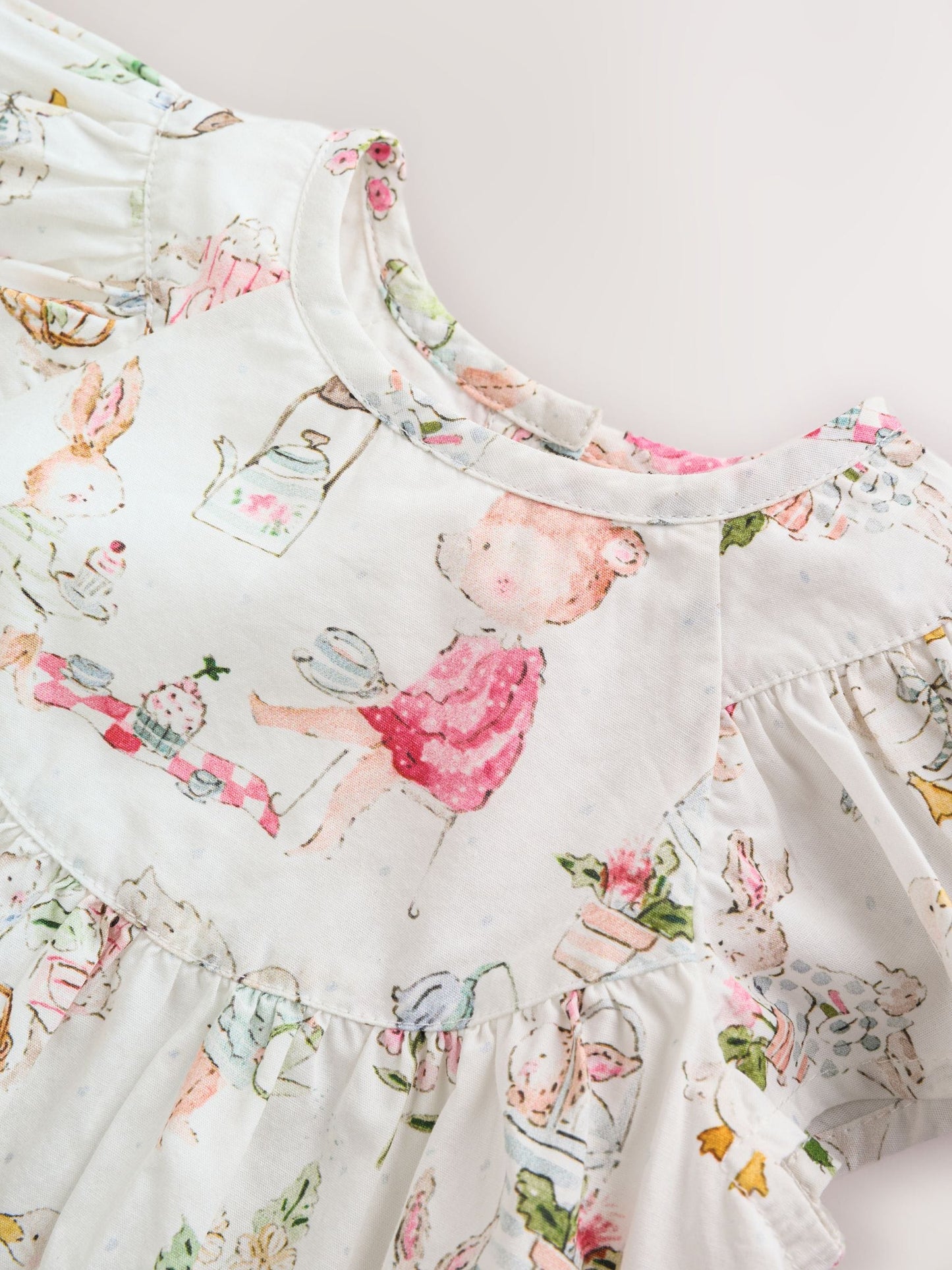 White Character Woven Baby Dress and Knickers Set 2 Piece (0mths-2yrs) image 5