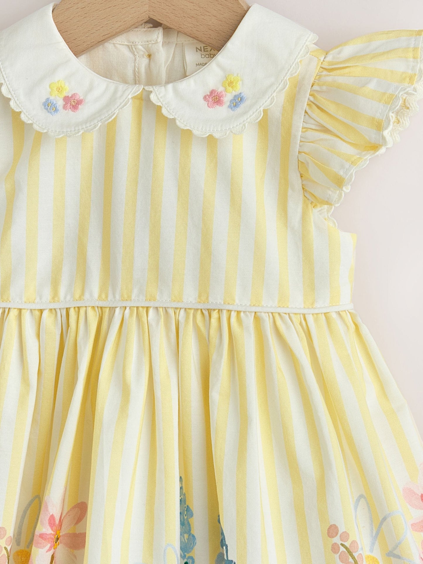 Yellow Scene Woven Baby Dress (0mths-2yrs) image 5