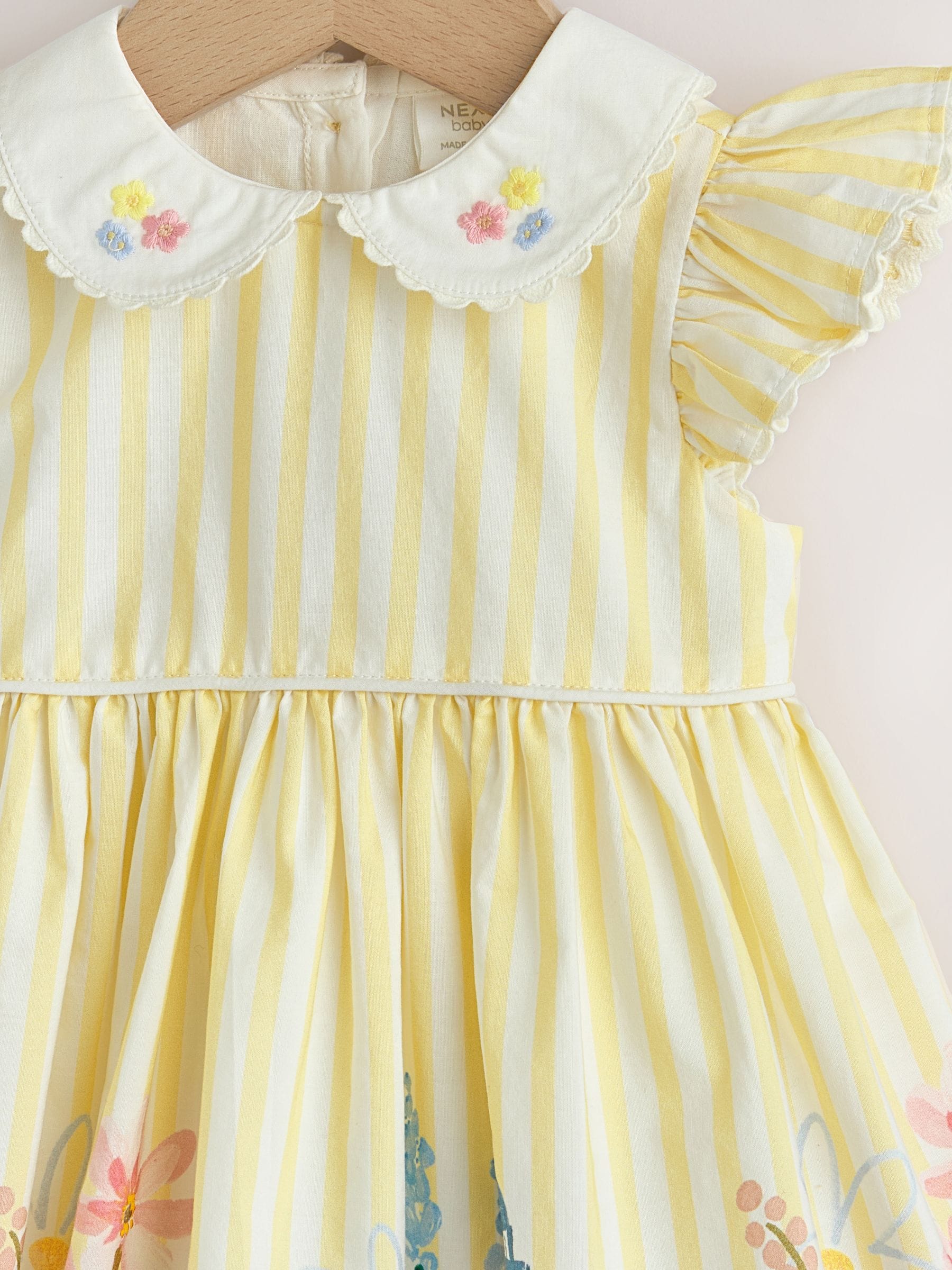 Yellow Scene Woven Baby Dress (0mths-2yrs) image 5