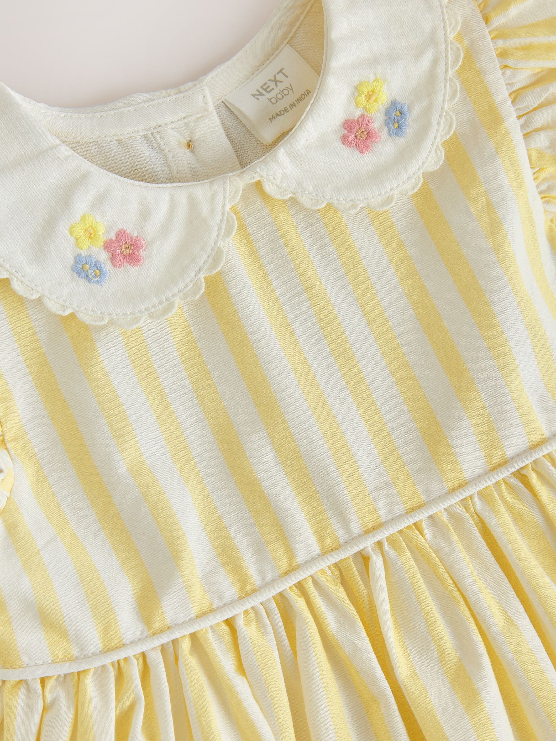 Yellow Scene Woven Baby Dress (0mths-2yrs) image 6