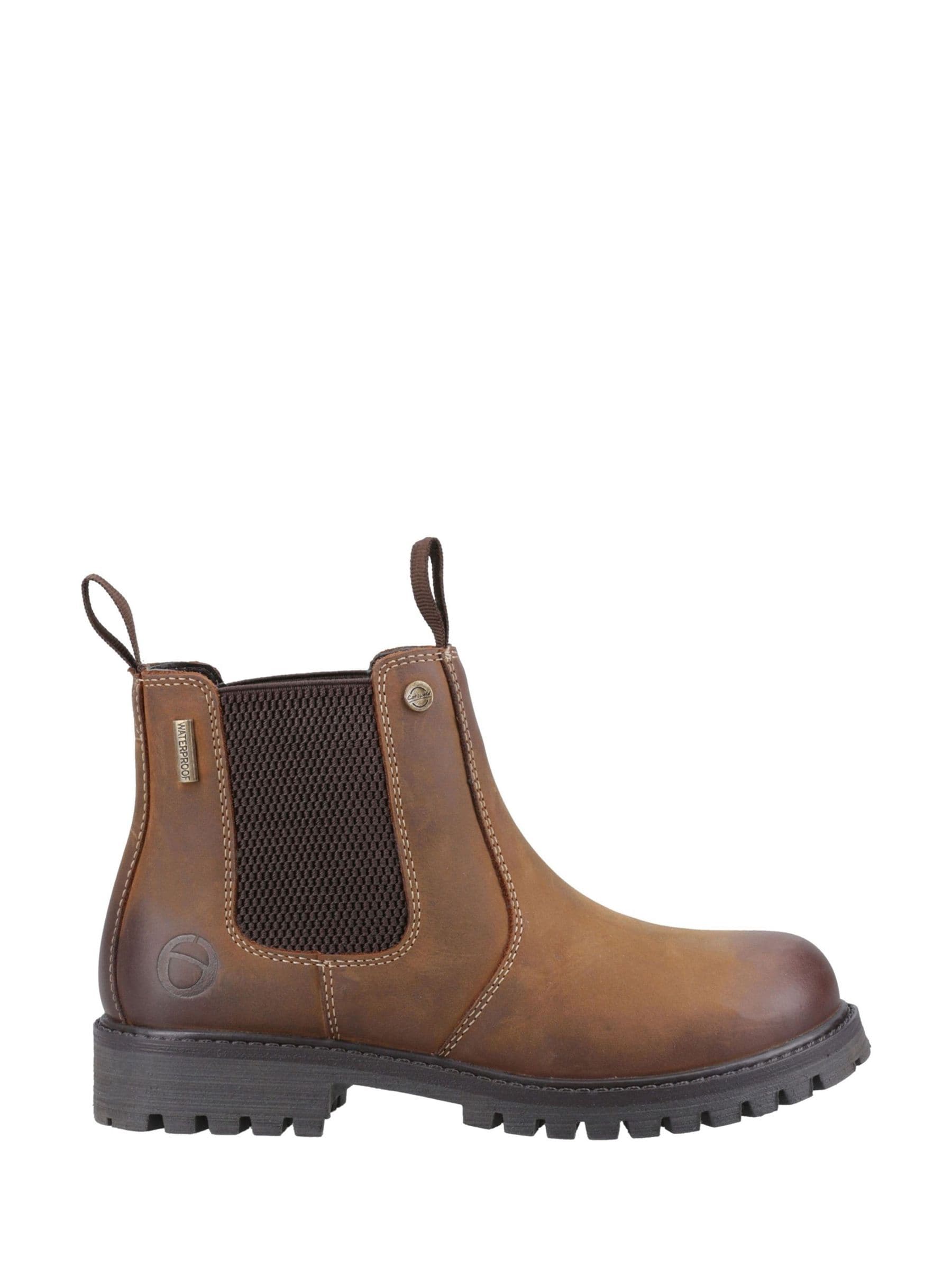 Cotswolds Brown Aston Pull On Dealer Leather Boots image 1