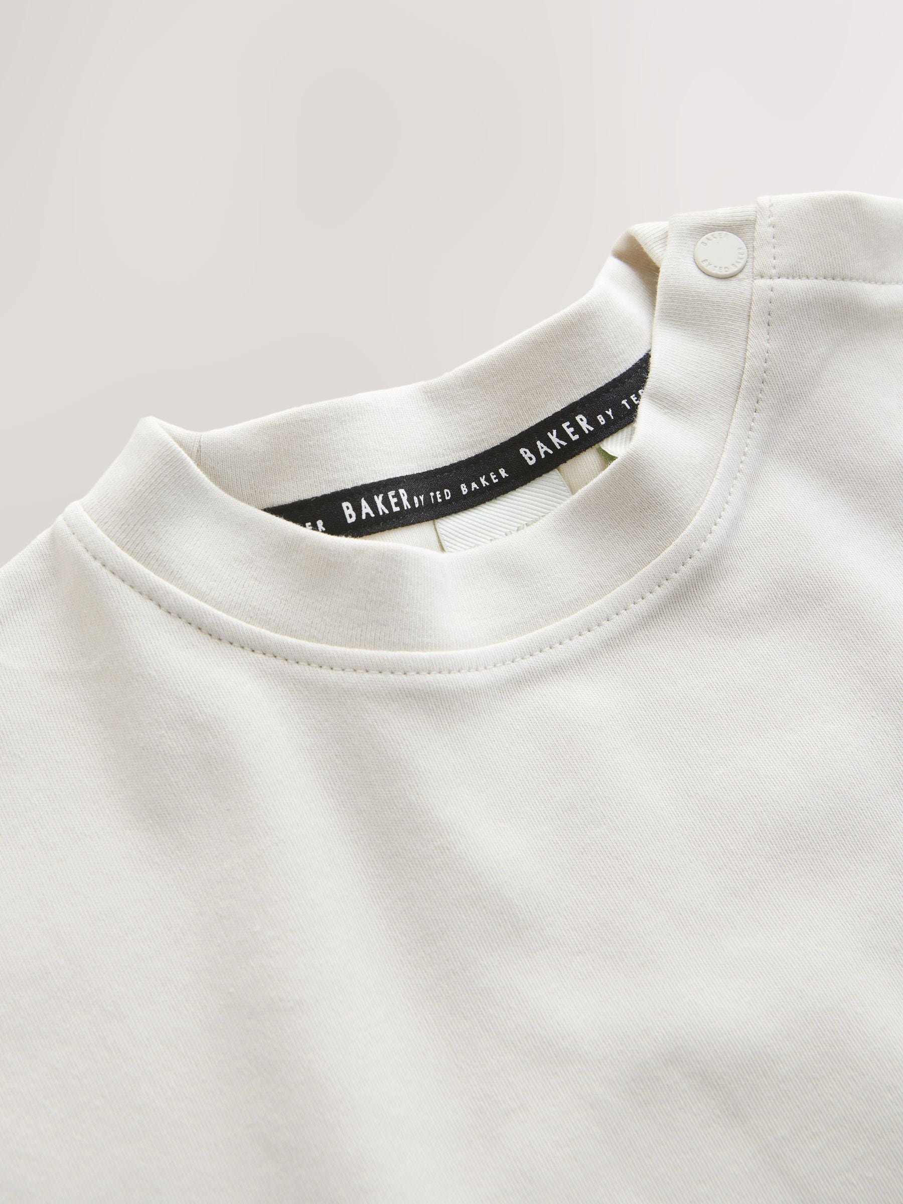 Baker by Ted Baker Stone Graphic T-Shirt and Stripe Trousers Set image 6