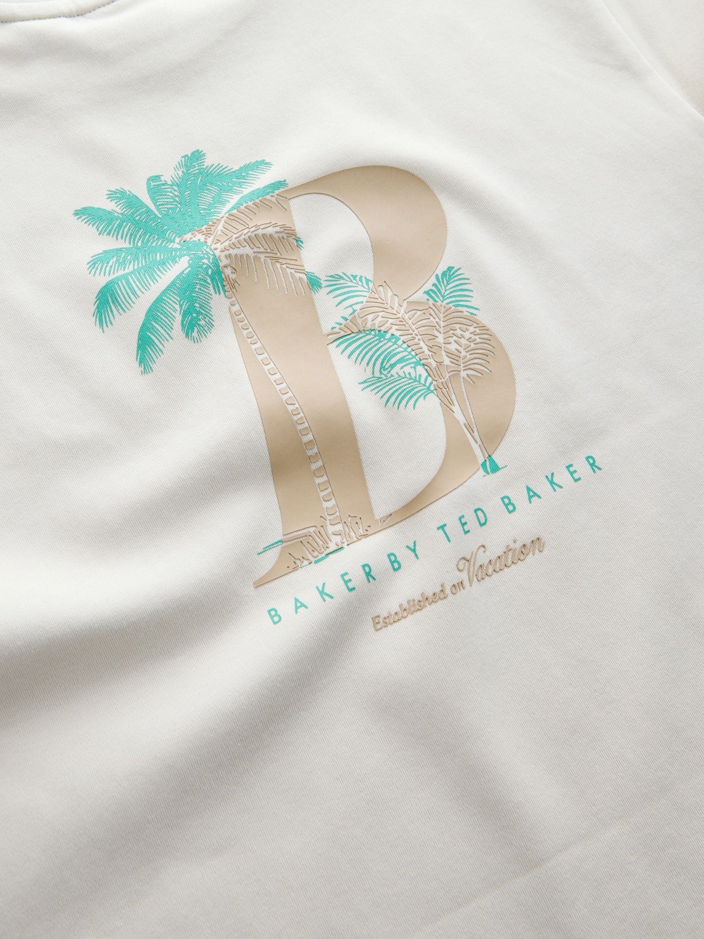 Baker by Ted Baker Stone Graphic T-Shirt and Stripe Trousers Set image 8