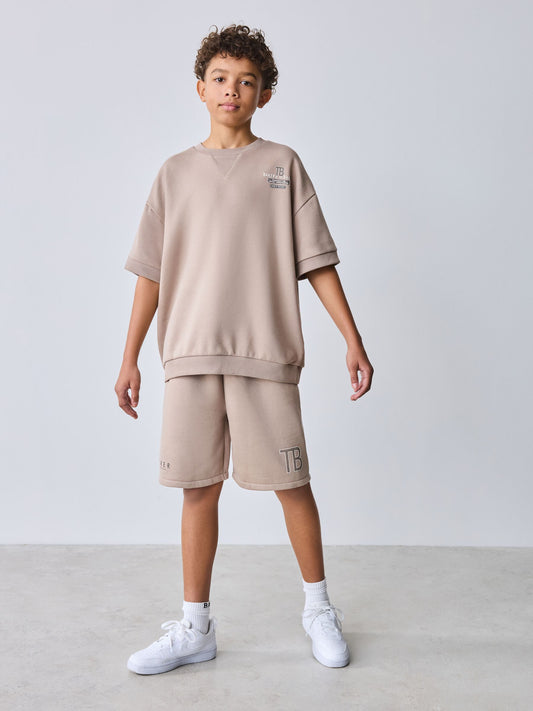 Baker by Ted Baker Short Sleeve Graphic Sweatshirt and Shorts Set image 1