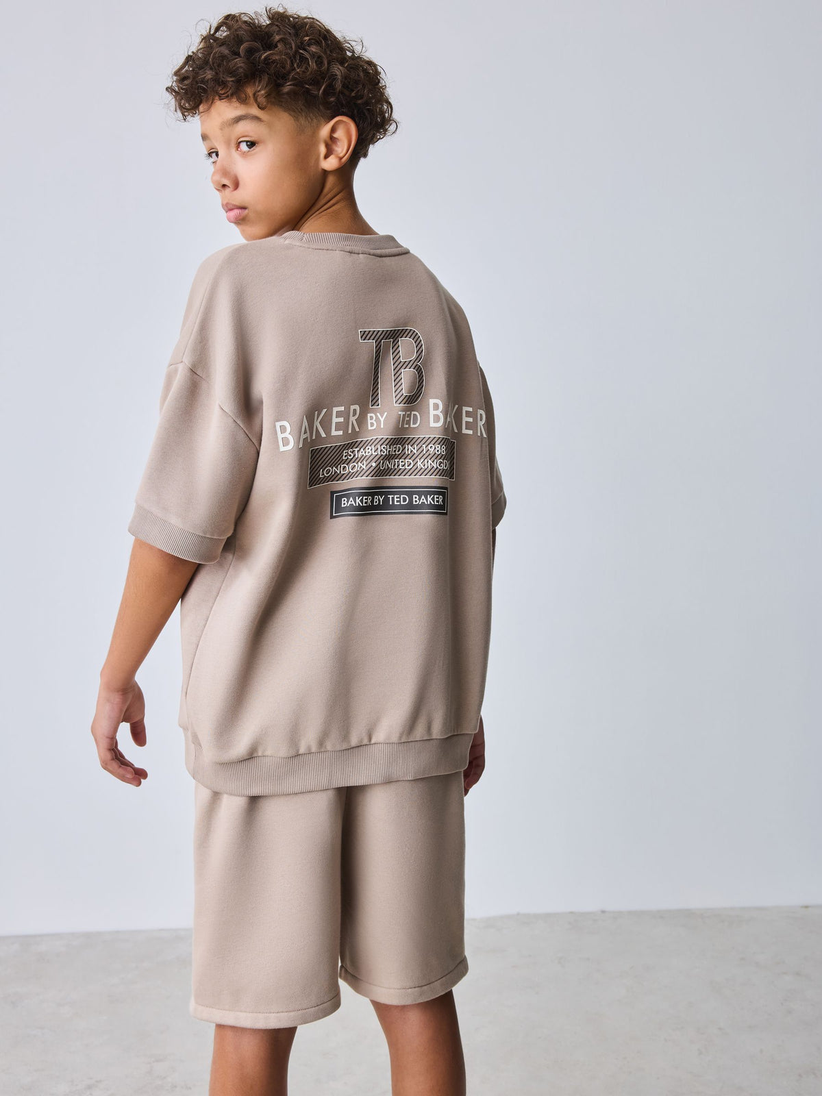 Dsiney Kidz - Baker by Ted Baker Short Sleeve Graphic Sweatshirt and Shorts Set image 3
