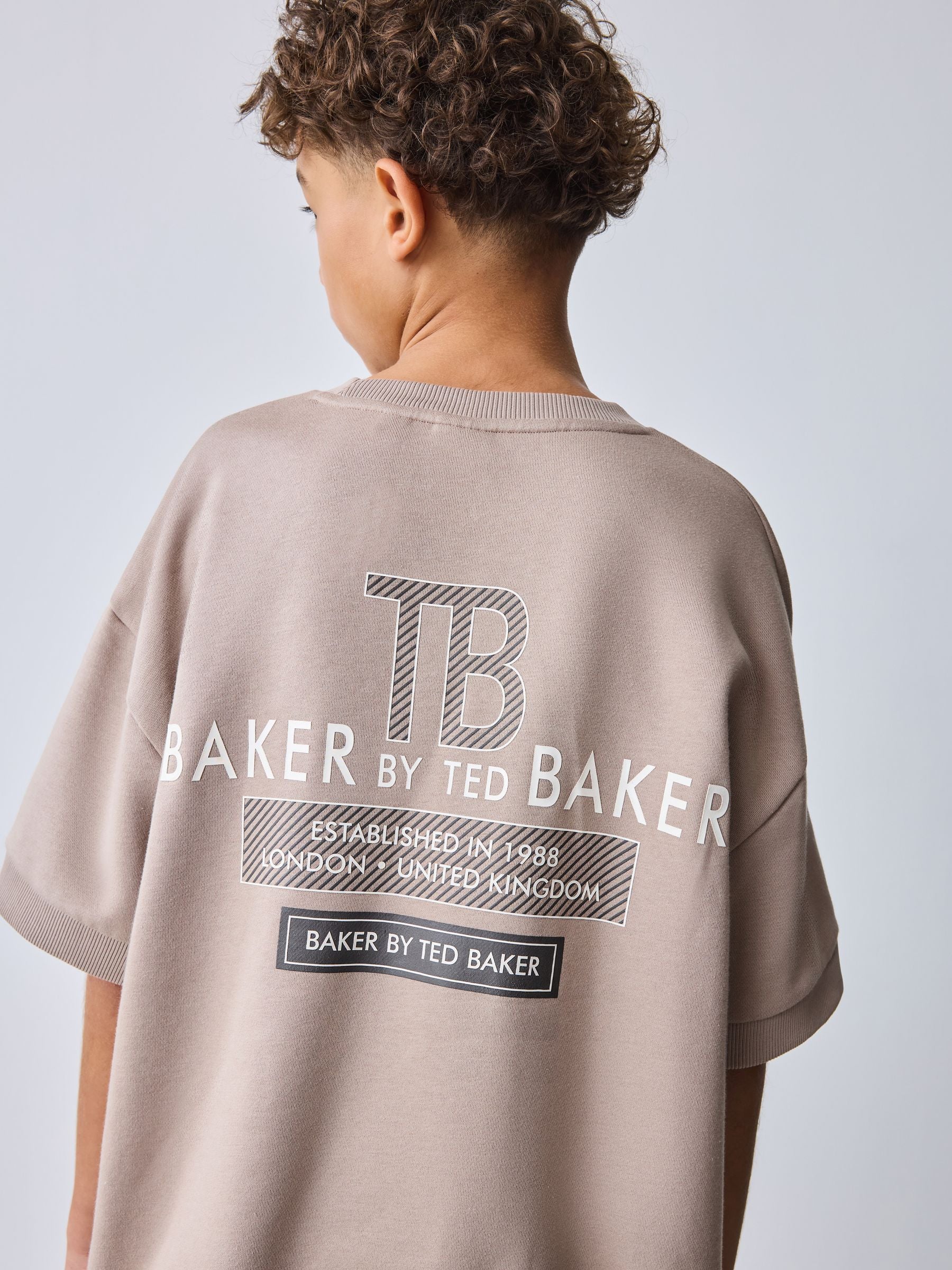 Baker by Ted Baker Short Sleeve Graphic Sweatshirt and Shorts Set image 6