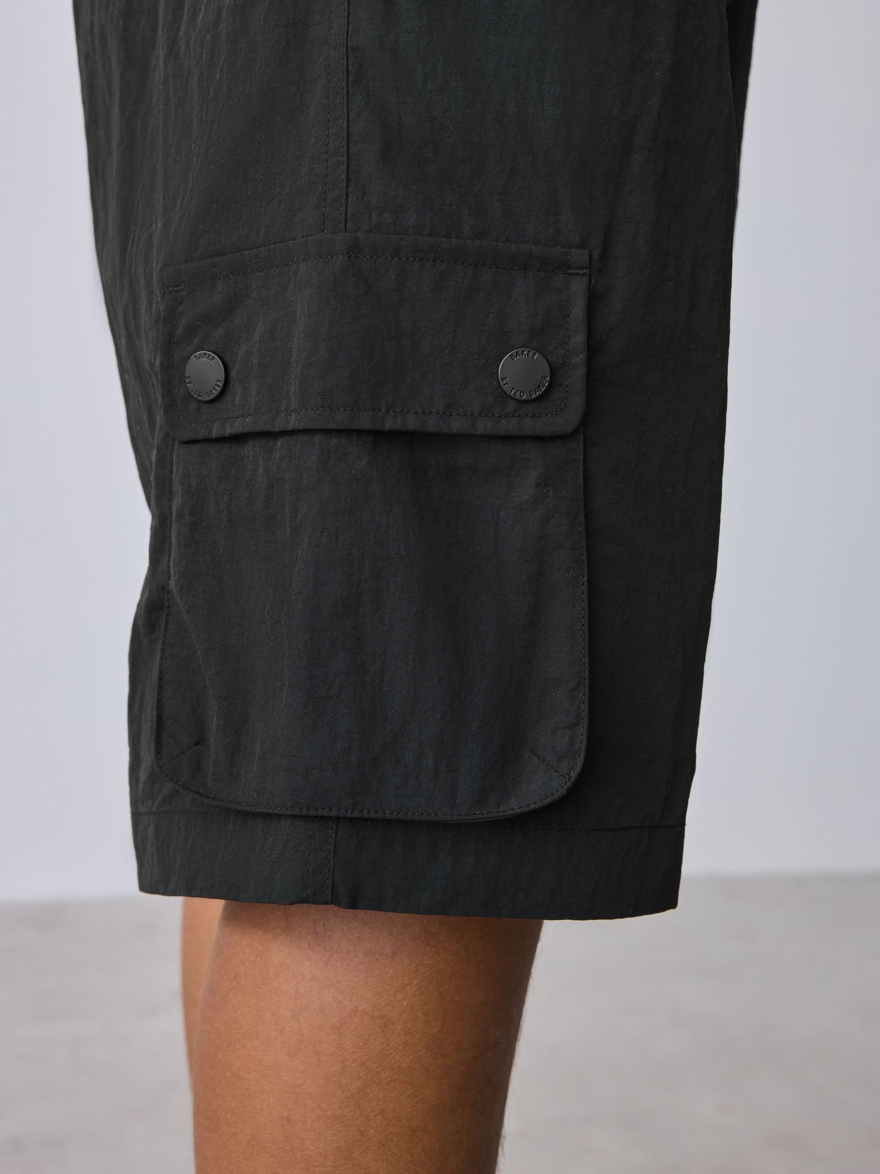 Baker by Ted Baker Grey/Black Gilet, T-Shirt and Cargo Shorts 3 Piece Set image 8