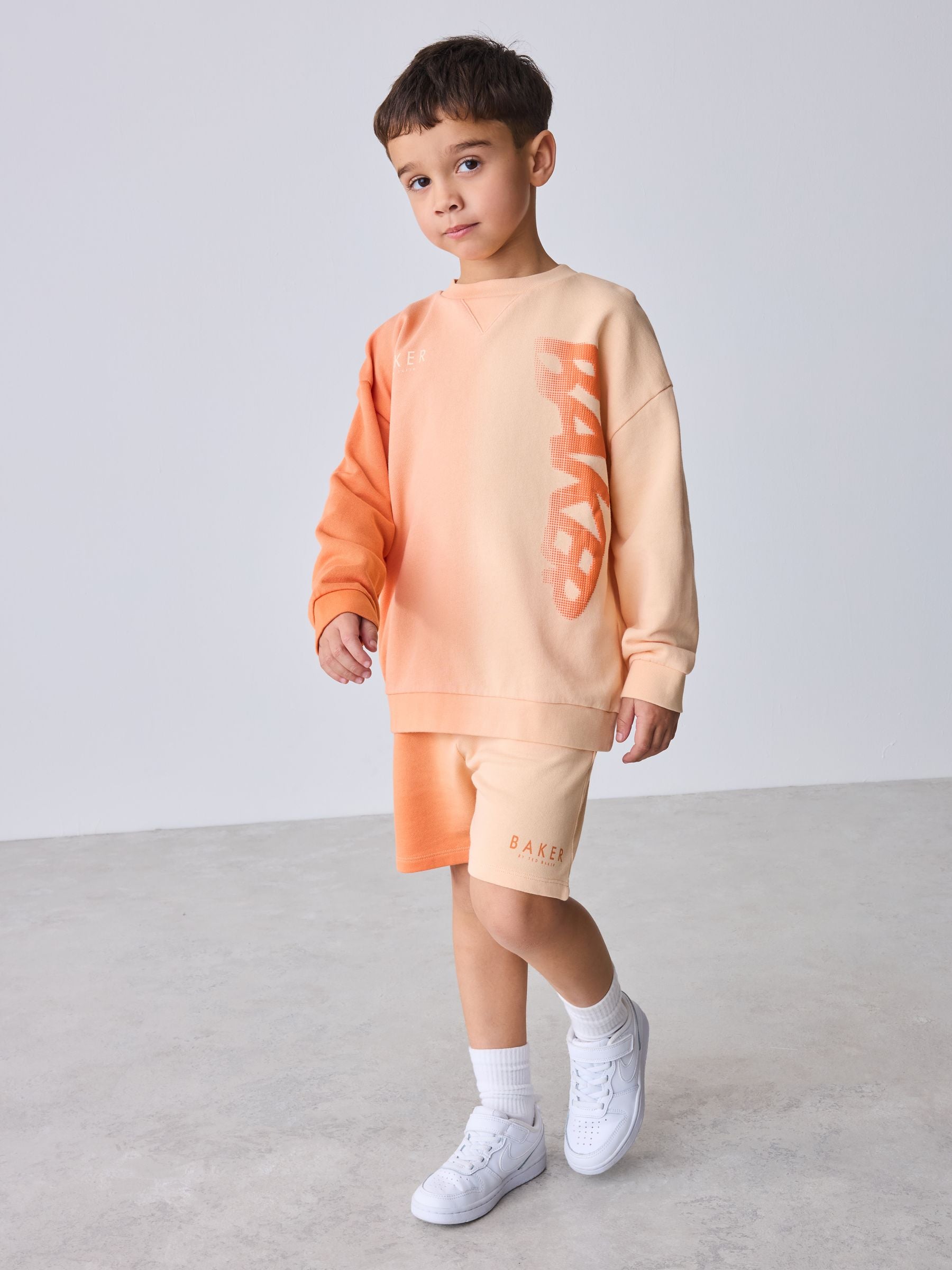 Baker by Ted Baker Ombre Sweatshirt and Shorts Set image 1