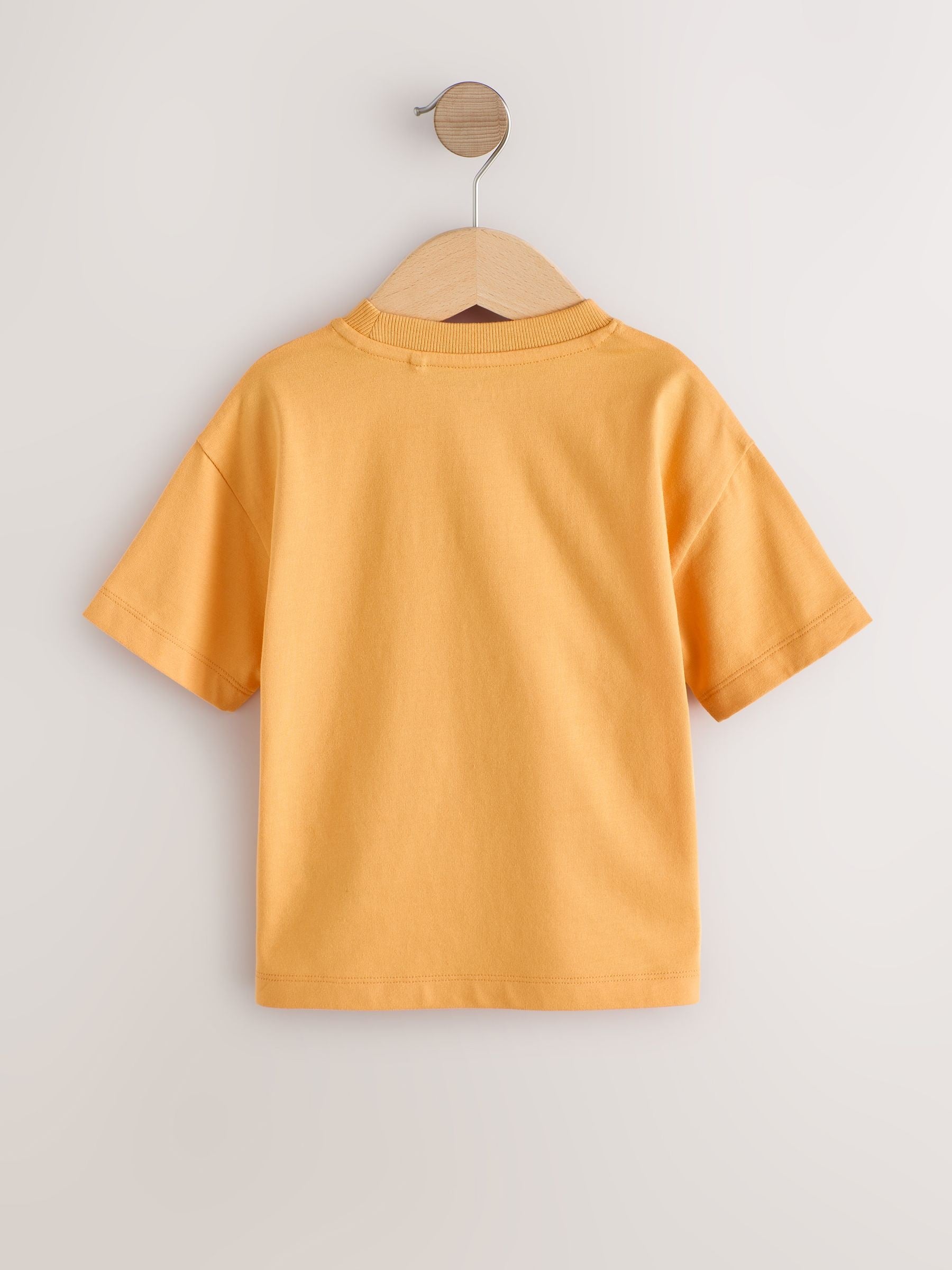Dsiney Kidz - Orange Slogan Short Sleeve Small Graphic T-Shirt (3mths-7yrs) image 2