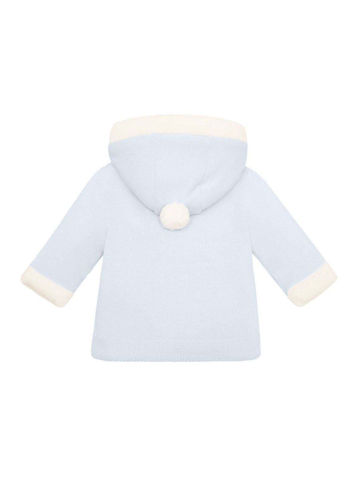 Dsiney Kidz - Emile Et Rose Blue Knitted Hooded Jacket With Fur Trim image 4