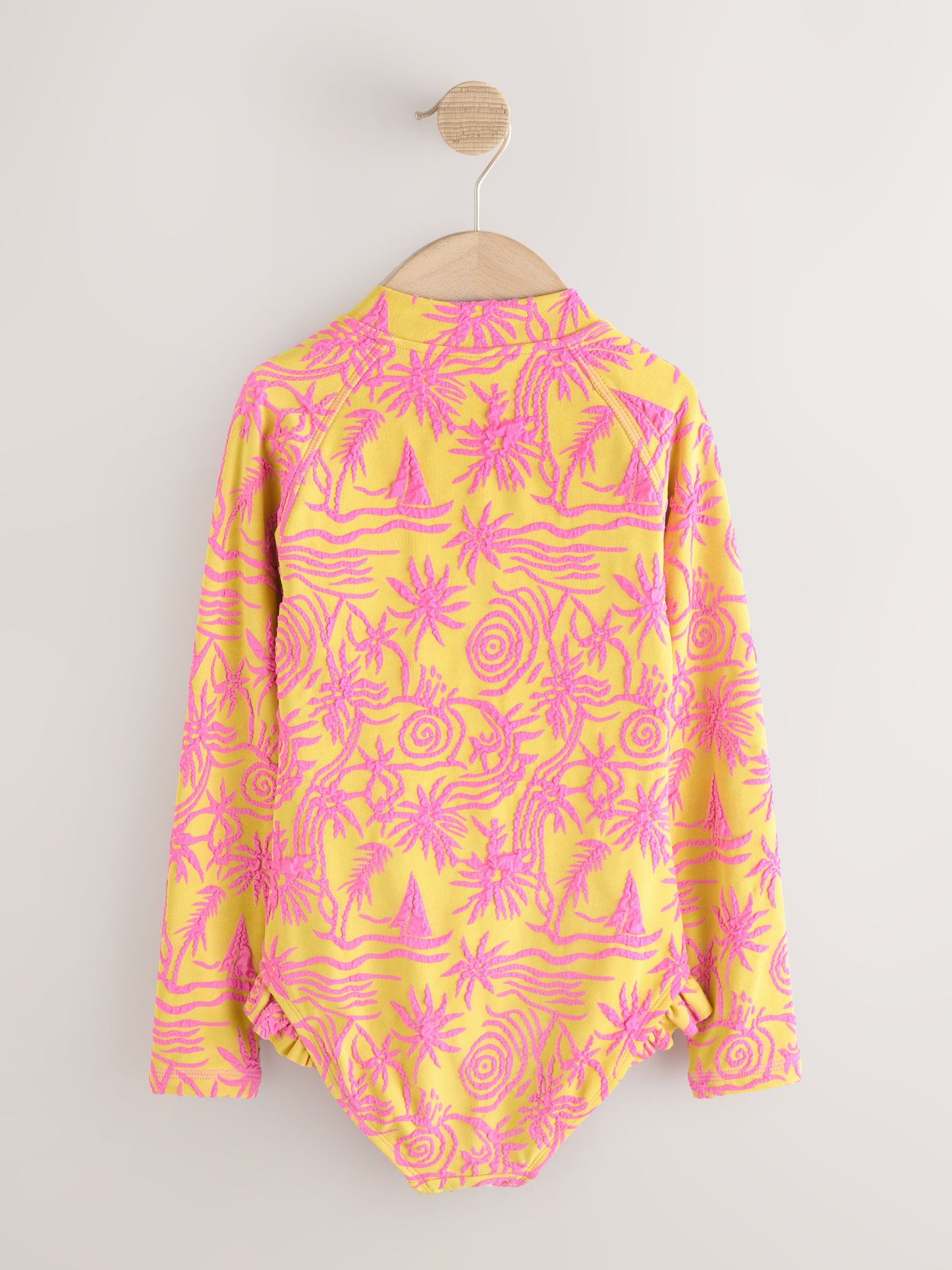 Dsiney Kidz - Pink/Yellow Textured Long Sleeve Sunsafe Swimsuit (3-16yrs) image 6