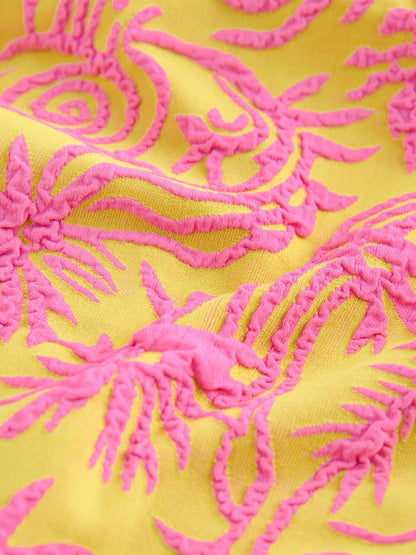Dsiney Kidz - Pink/Yellow Textured Long Sleeve Sunsafe Swimsuit (3-16yrs) image 7