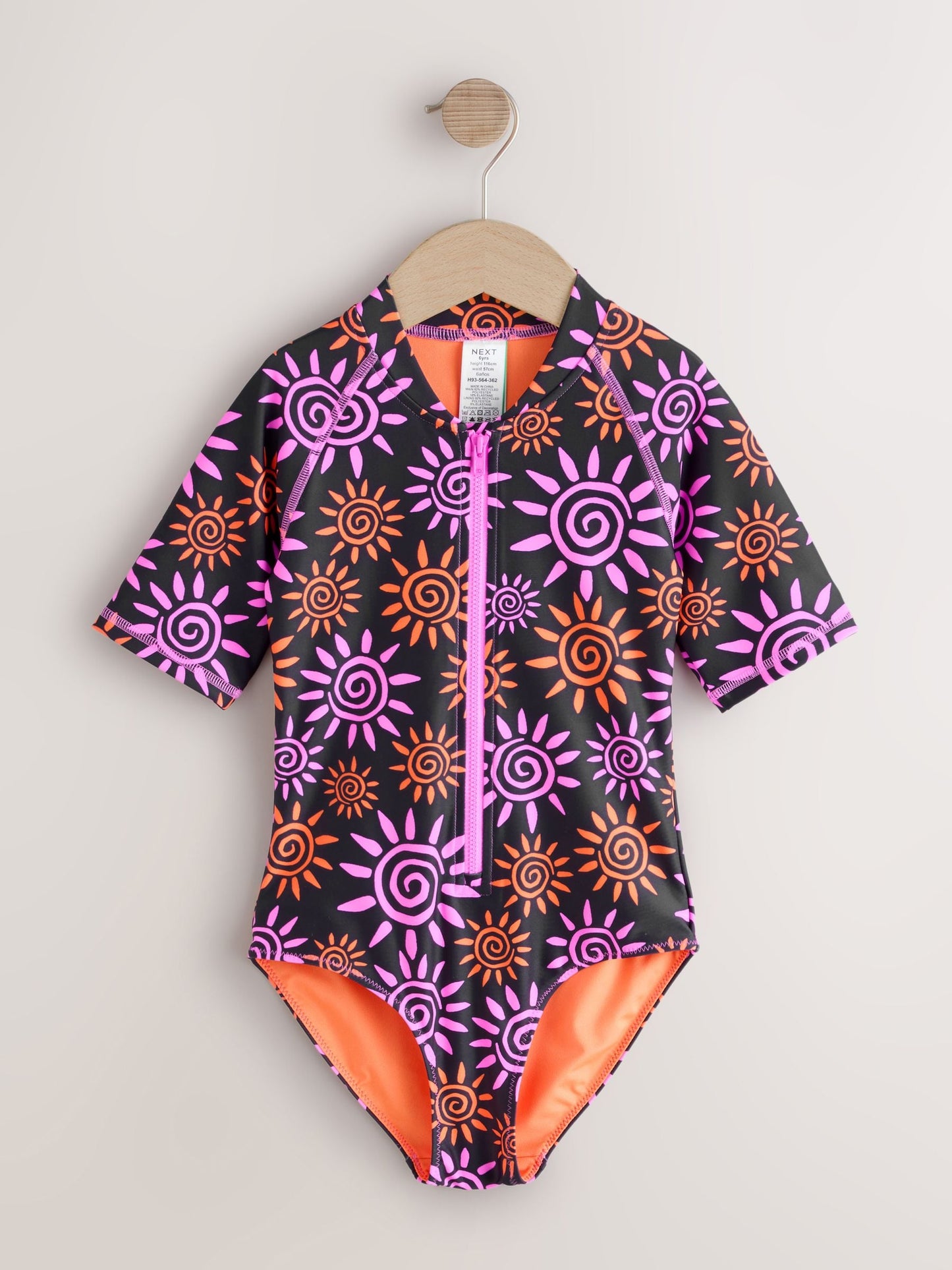 Dsiney Kidz - Black/Pink Sun Short Sleeved Sunsafe Swimsuit (3mths-16yrs) image 5