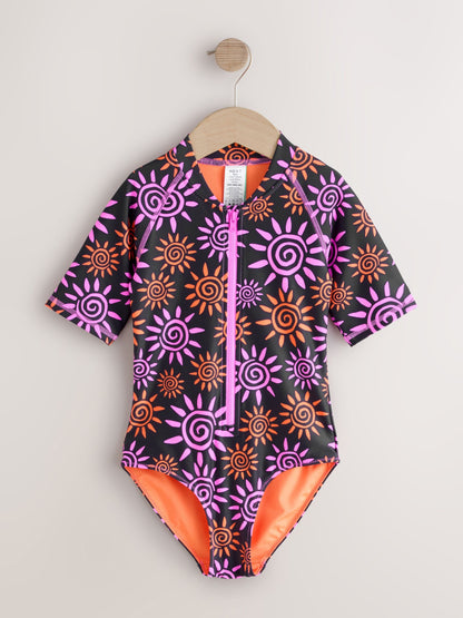 Dsiney Kidz - Black/Pink Sun Short Sleeved Sunsafe Swimsuit (3mths-16yrs) image 5