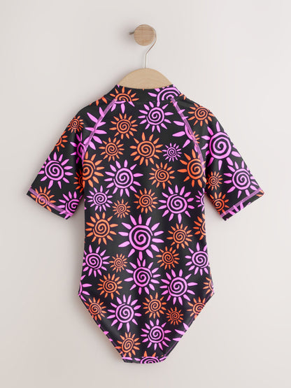 Dsiney Kidz - Black/Pink Sun Short Sleeved Sunsafe Swimsuit (3mths-16yrs) image 6