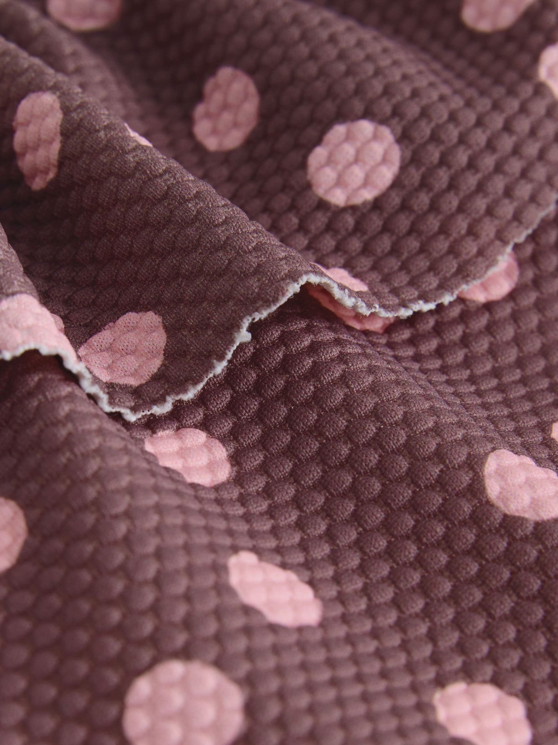 Dsiney Kidz - Chocolate Brown And Pink Polka Dot Ruffle Bikini (3-16yrs) image 7