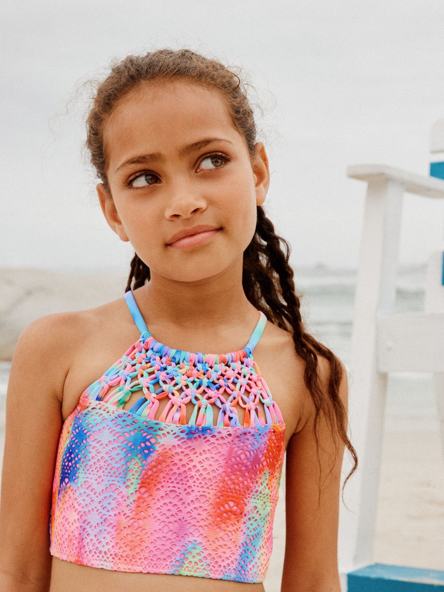 Dsiney Kidz - Multi Tie Dye Macrame Macrame Bikini (3-16yrs) image 5