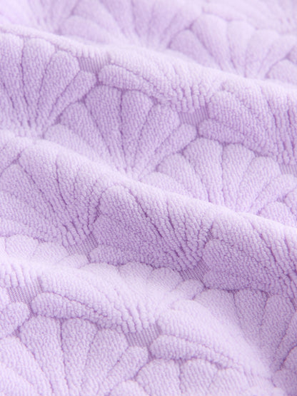 Dsiney Kidz - Lilac Purple Shell Towelling Crop Top And Shorts Set (3-16yrs) image 8