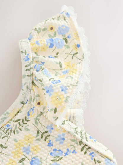 Yellow Ditsy Floral Frill Swimsuit (3mths-7yrs) image 6