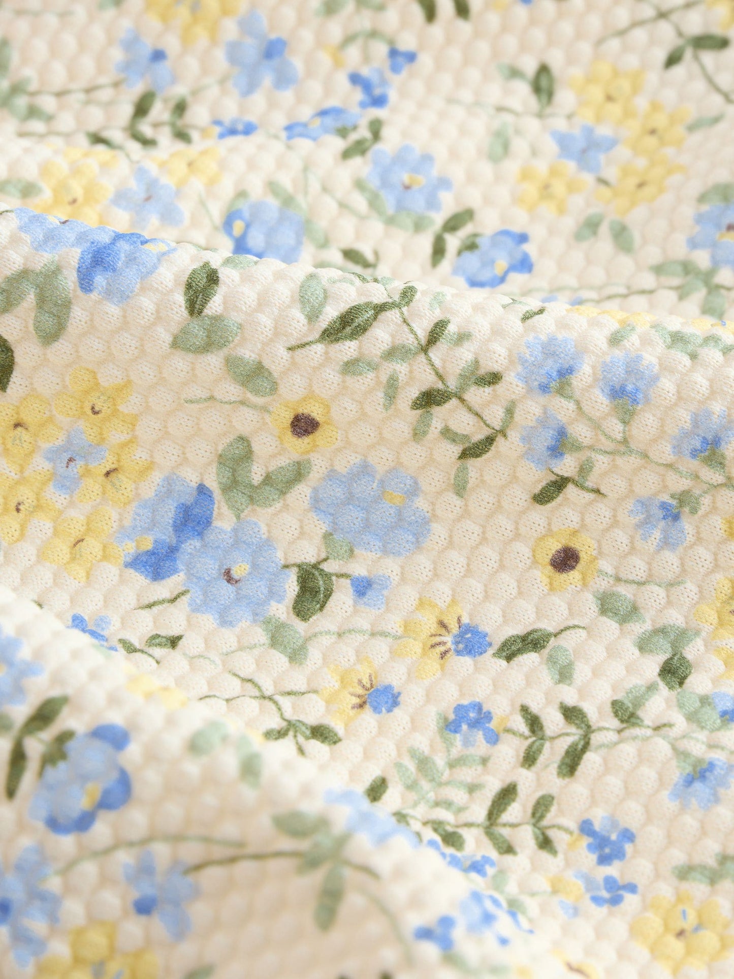Yellow Ditsy Floral Frill Swimsuit (3mths-7yrs) image 7