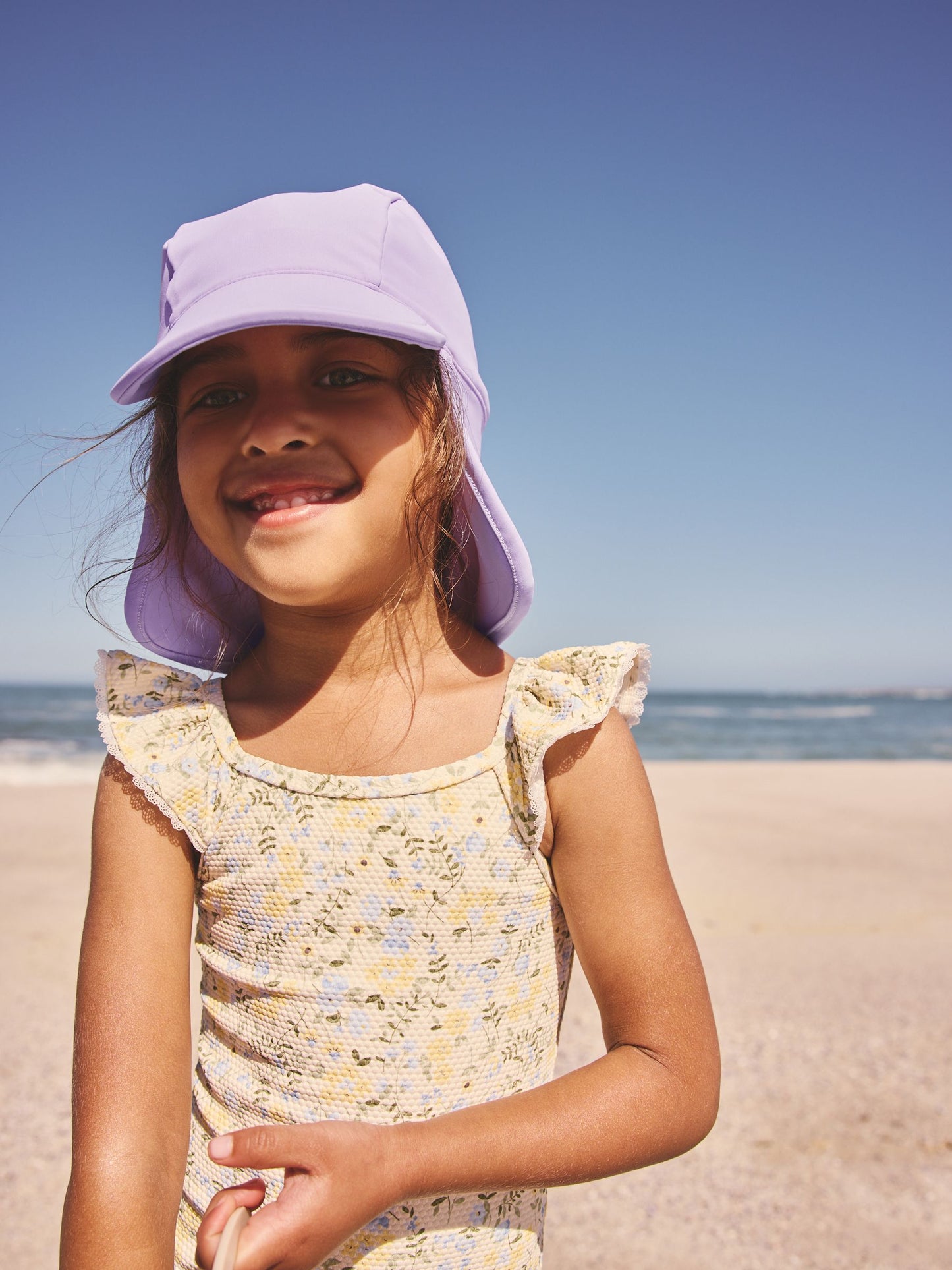 Lilac Purple Swim Legionnaire Hat (3mths-10yrs) image 2