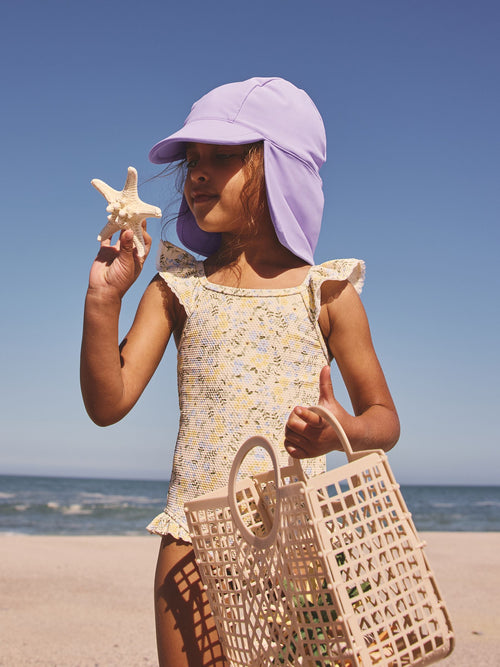 Lilac Purple Swim Legionnaire Hat (3mths-10yrs) image 1