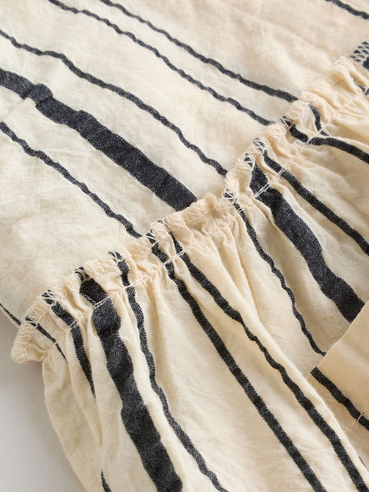 Black/White Stripe Baby Woven Top and Trousers Set 2 Piece (0mths-2yrs) image 3