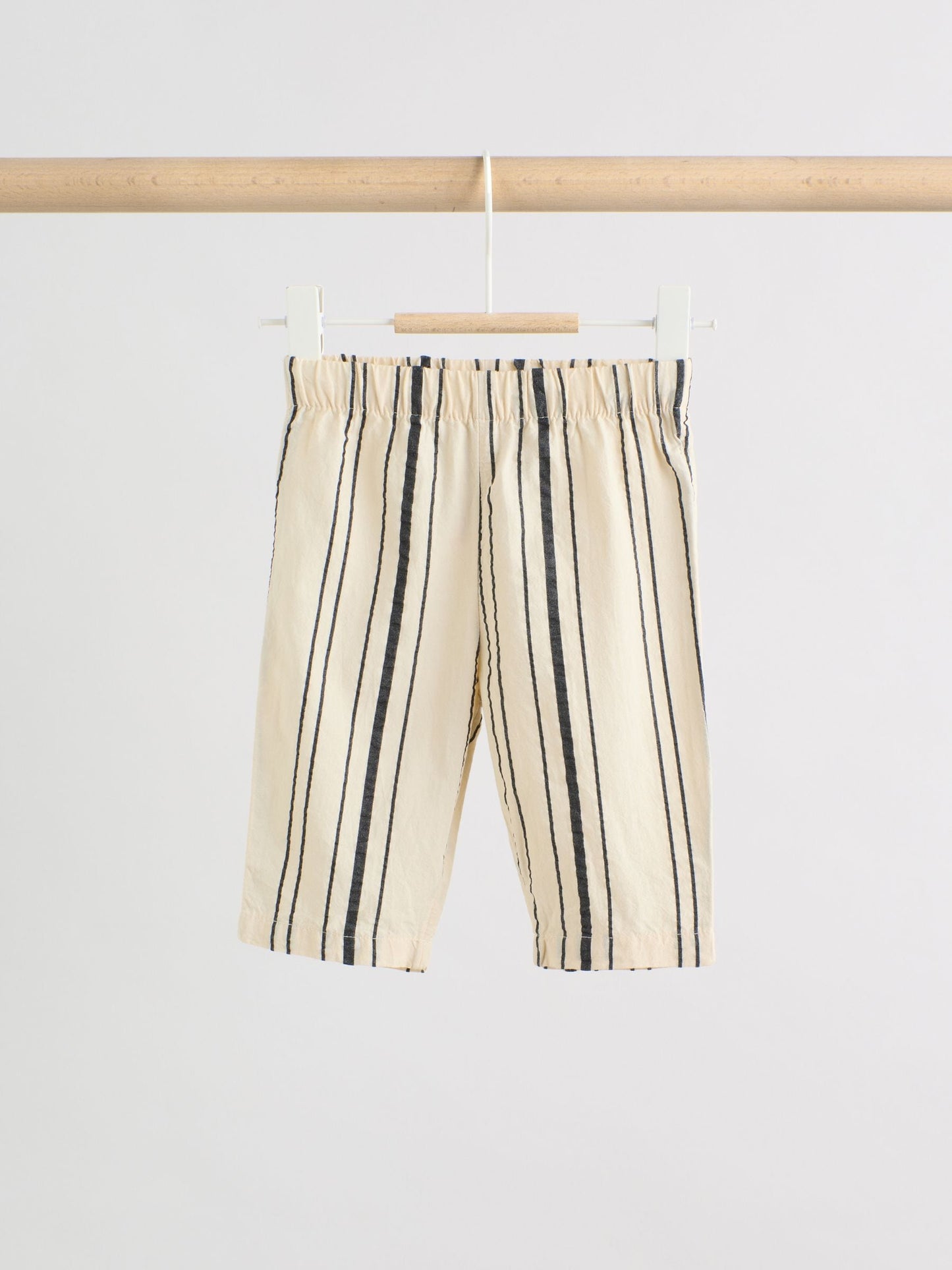 Black/White Stripe Baby Woven Top and Trousers Set 2 Piece (0mths-2yrs) image 5